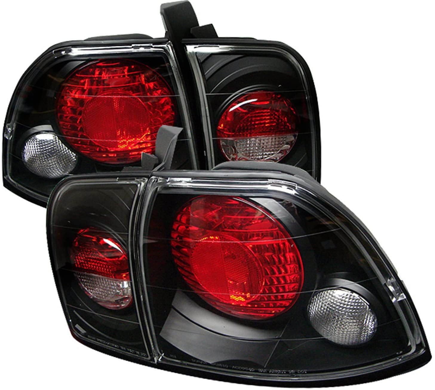 Spyder 5004215 Honda Accord 96-97 Euro Style Tail Lights - Black (Black)