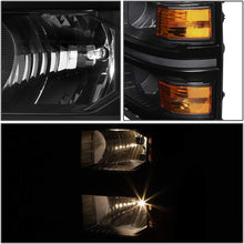 GM2502389 OE Style Black Housing Driver/Left Side Headlight Lamp for Chevy Silverado 14-15