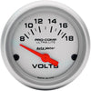 Auto Meter 4391 Ultra-Lite Electric Voltmeter Gauge, Regular, 2.3125 in.