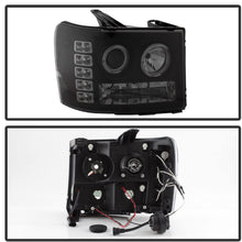 Spyder Auto GMC Sierra 1500/2500/3500, GMC Sierra Denali Black Halogen Projector Headlight
