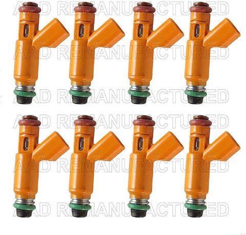 AAP Set of 8 New Genuine Fuel Injectors for 05-09 Land Rover Rang Rover 4.4L V8 2W93-AA
