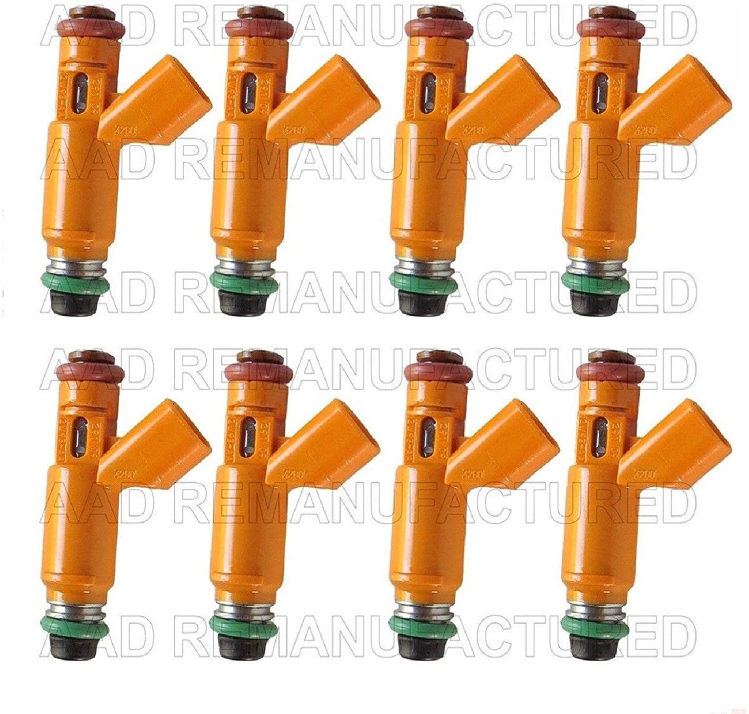 AAP Set of 8 New Genuine Fuel Injectors for 05-09 Land Rover Rang Rover 4.4L V8 2W93-AA