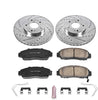 Power Stop K5392 Front Brake Kit with Drilled/Slotted Brake Rotors and Z23 Evolution Ceramic Brake Pads