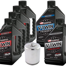 MaximaHiflofiltro VTTOCK15 Complete Engine Oil Change Kit for V-Twin Full Synthetic Harley Davidson Twin Cam, 6 Quart