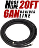 20 Ft 6AN AN-6 Nylon and Stainless Steel Braided Fuel Hose