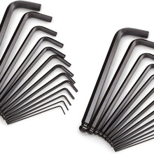 TEKTON Long Arm Ball End Hex Key Wrench Set, 26-Piece (3/64-3/8 in, 1.27-10 mm) | 25282