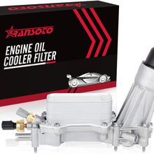 Aluminum Engine Oil Cooler And Oil Filter Housing Compatible with 2011-2016 Chrysler 200 300, Dodge Charger, Grand Cherokee, Wrangler, Ram ProMaster 3.6L V6 | 926-876, 5184304AE, 68105583AF