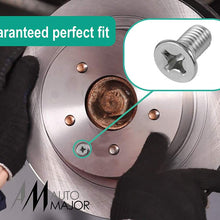 Screw Rotor Brake Disc Retaining - Set is Best for Honda, Acura, Hyundai, Kia, Mazda, VW Volkswagen, Audi, Porsche, VAG - Great Kit of 8 pcs Stainless Steel Retaining Screws by Automajor