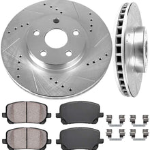 Callahan CDS02162 FRONT 275mm D/S 5 Lug [2] Rotors + Ceramic Brake Pads + Hardware [ fit Toyota Vibe Corolla Matrix ]