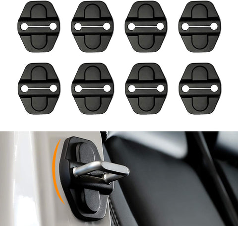 8 PCS Door Lock Cover for Jeep Wrangler JL JLU 2018-2019, 2020 Gladiator JT Door Lock Sticker ABS Cover