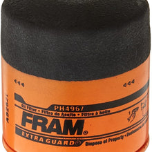 FRAM Extra Guard PH4967, 10K Mile Change Interval Spin-On Oil Filter, black