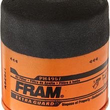FRAM Extra Guard PH4967, 10K Mile Change Interval Spin-On Oil Filter, black
