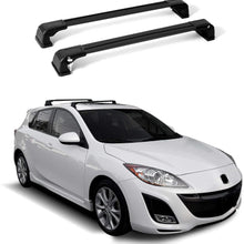 OMAC Roof Rack Cross Bars Luggage Carrier Black 2 Pcs Fits Mazda 3 Sport Speed 2009-2013 | Aluminum Black Cargo Carrier Rooftop Luggage Crossbars