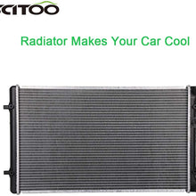 SCITOO Radiator Compatible with 1998-2010 A3,2000 2001 2002 2003 2004 2005 2006 TT Quattro,2008 Seat Altea XL, Clasico,1999-2004 Golf,1999-2005 Jetta