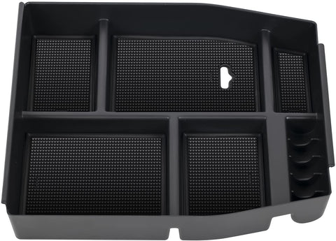 OxGord Center Console Organizer Tray Insert  Armrest Secondary Storage Glove Box for 2015-2017 Ford F150 Raptor Vehicles