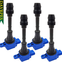DAVRPES 4Pcs UF350 22448-8H315 Ignition Coils Pack For 2002-2006 Nissan Altima, 2002-2008 Nissan Sentra X-Trail, 2010-2013 X-Trail 2.5L-L4 Replace# C1398｜22448-8H310｜22448-8H300｜22448-8H311｜5C1395