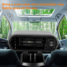 Window Defroster, Aramox Car 12V Portable Electric Window Heater Heating Dryer Windshield Fan Defroster Demister(Gray)