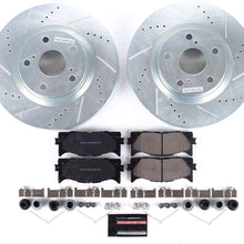 Power Stop K3053 Front Brake Kit with Drilled/Slotted Brake Rotors and Z23 Evolution Ceramic Brake Pads