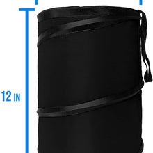 FH Group FH1121BLACK Auto Car Trash Can Portable Collapsible Car Trash Can Waterproof Garbage Container Large, Black Color