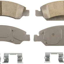 Wagner ThermoQuiet QC1363 Ceramic Disc Pad Set With Installation Hardware, Front