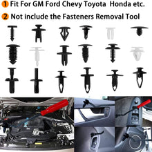 Auto Clips Car Body Retainer Assortment Clips Car Trim Fasteners Clips Tailgate Handle Rod Clip Push Rivets Plastic 19 MOST Popular Sizes Car Clips 425PCS For GM Ford Chevy Toyota Honda Chrysler
