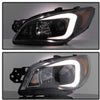 Spyder 5083913 Subaru impreza WRX 2006-2007 Projector Headlights - Xenon/HID Model Only (Not Compatible With Halogen Model) - Light Bar DRL - Black