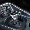 Keptrim for Challenger Charger Gear Shift Knob Trim for 2015-2020 Dodge Challenger Charger, ABS Red/Black 1pc