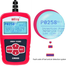 udiag OBD2 Scanner OBD Car Diagnostic Tool Cars Code Reader Obdii Scanners Scanner for Car Automotive Tools Check Engine Light MIL Error Meaning Read Erase Fault Codes Identify Vehicle VIN CID CVN