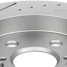 INEEDUP Brake Disc Rotors Rear fit for 11-17 for LEXUS CT0h,09-10 for Pontiac Vibe,for Toyota Corolla/Matrix/Prius/Prius Plug-In/Prius Prime