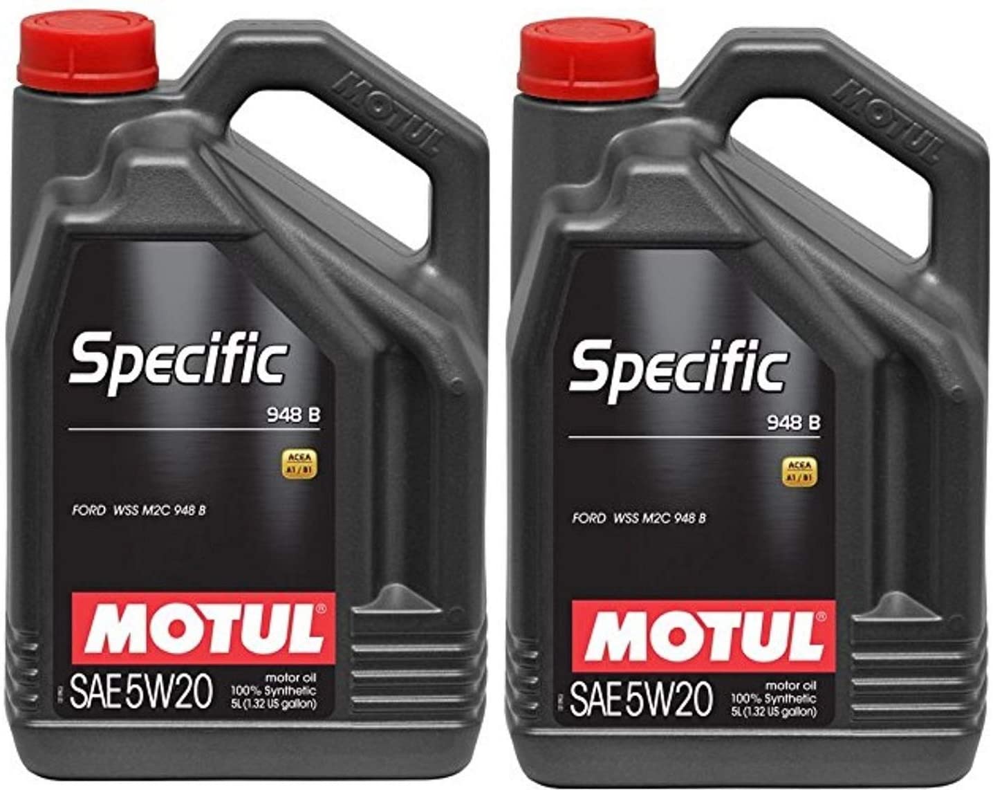 Motul 106352 Set of 2 Specific 948 B 5W-20 Motor Oil 5-Liter Bottles