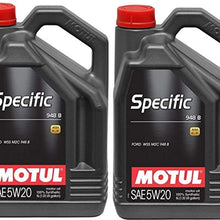 Motul 106352 Set of 2 Specific 948 B 5W-20 Motor Oil 5-Liter Bottles