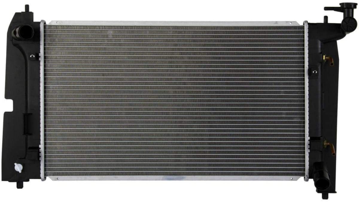 Automatic Transmission(AT) Aluminum/Plastic Radiator for 2003-2008 Vibe 1.8L 2003-2008 Corolla 2003-2008 Matrix 1.8L L4 with Oil Cooler