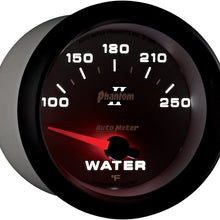Auto Meter 7837 Phantom II 2-5/8" 100-250 Degree F Short Sweep Electric Water Temperature Gauge