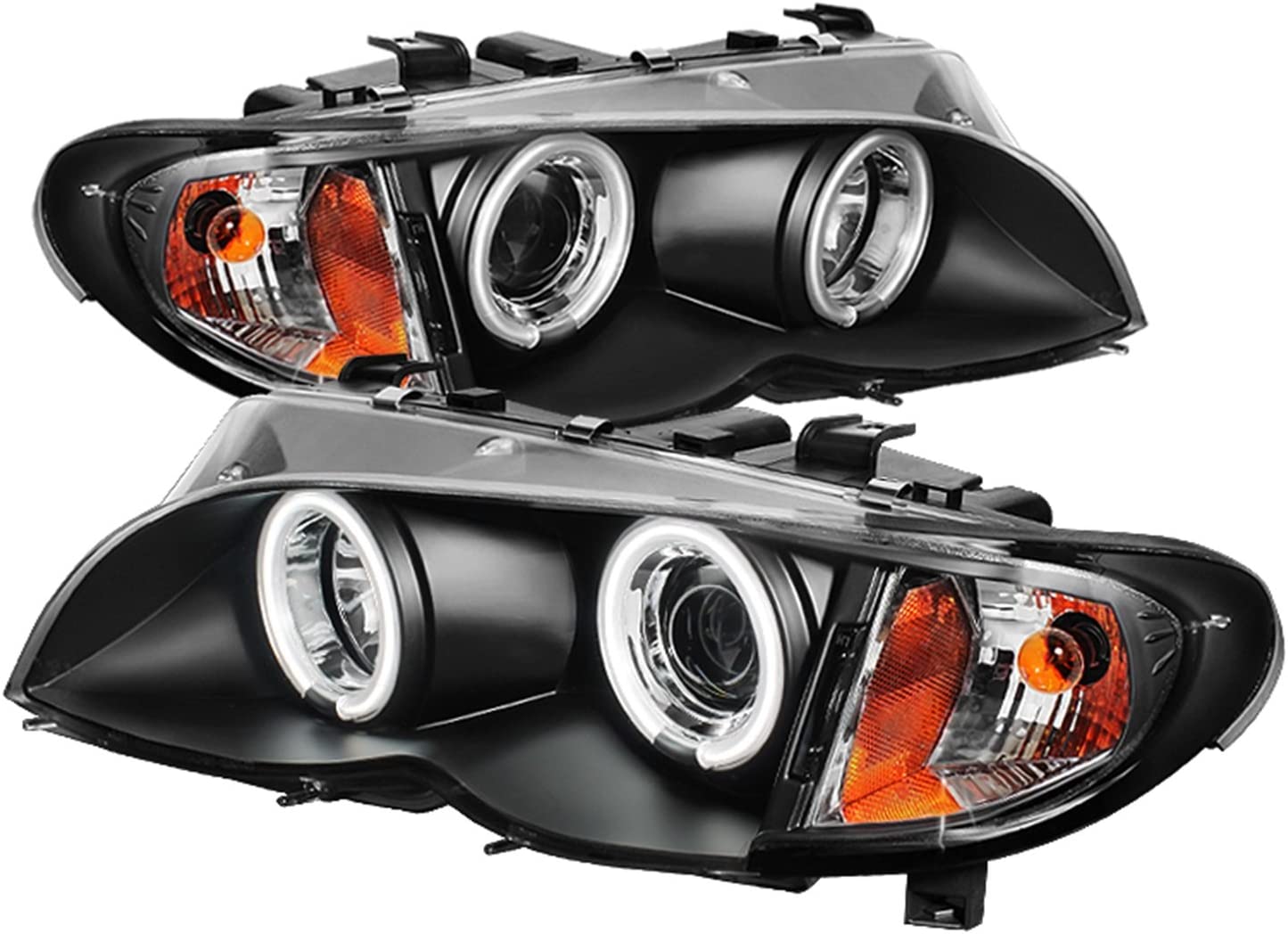 Spyder Auto 444-BMWE4602-4D-AM-CCFL-BK Projector Headlight