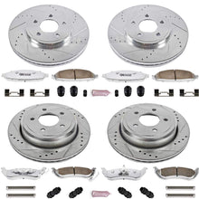 Power Stop K1365-26 Front & Rear Z26 Street Warrior Brake Kit Ford Mercury