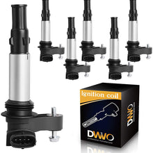 DWVO Ignition Coil Pack Compatible with Buick Allure Enclave LaCrosse Rendezvous - Cadillac CTS STS SRX - Chevrolet Traverse Vectra - Saab Saturn 2.8L 3.6L V8 - Set of 6