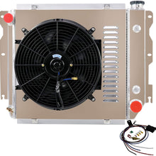 ALLOYWORKS 3 Row Aluminum Radiator for Jeep Wrangler TJ YJ CHEVY V8 Conversion (w/FAN SROUD)