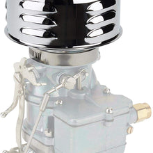 Louvered Style Chrome Air Cleaner, 2-5/8 Inch