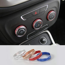 HKPKYK for Jeep Compass Manual Type 2017, Car Interior Accessories Air Conditioner Swtich Button Decoration Ring