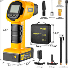 CKIECK All New Portable Cordless Air Compressor Pump Ⅱ, Powerful Rechargeable Li-ion Battery Tire Inflator