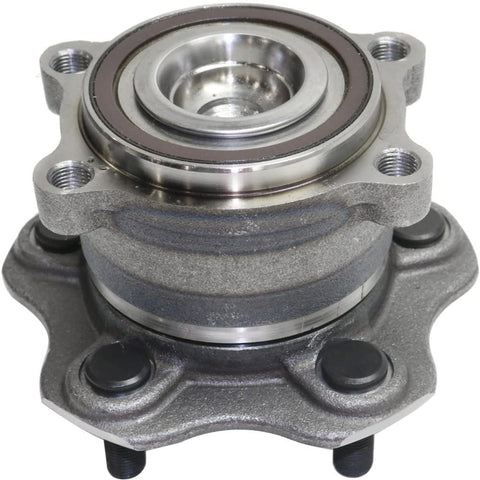 Rear Wheel Hub and Bearing Compatible with 2009-2014 Nissan Murano FWD With ABS Encoder and Studs, Set of 2, Driver and Passenger Side