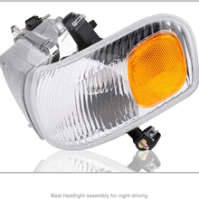 AUTOSAVER88 Headlight Assembly Compatible with 1998-2000 Toyota Corolla +Front Signal Lights (Driver and Passenger Side)