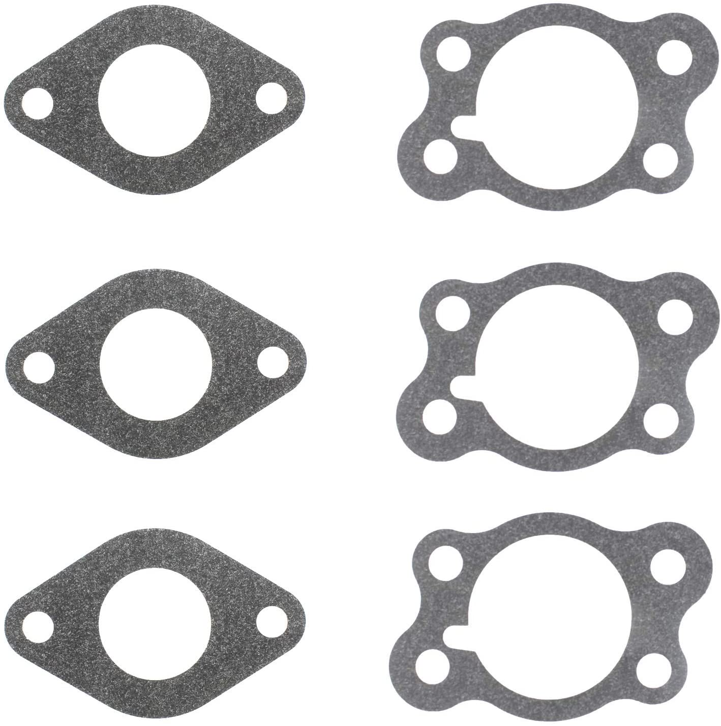 QAZAKY 6 Pcs Carburetor Gasket Replacement for EZGO Gas Golf Cart 295cc 350cc 4-Cycle Robin Engine Marathon Medalist TXT Freedom ST Sport ST350 MPT Workhorse 800 875 1200 Club Clays Car Shuttle Series