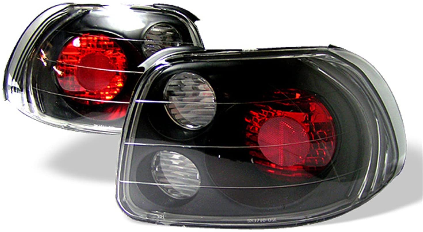 Spyder 5005168 Honda Del Sol 93-97 Euro Style Tail Lights - Black (Black)