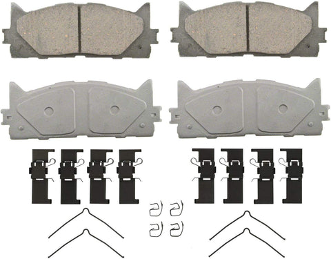 Wagner ThermoQuiet QC1293 Ceramic Disc Pad Set With Installation Hardware, Front