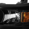 GM2502389 OE Style Black Housing Driver/Left Side Headlight Lamp for Chevy Silverado 14-15