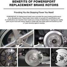PowerSport Rear Blank Rotors + Ceramic Brake pads BLBR.03003.02