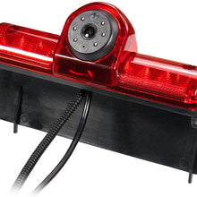 HD 720P Third Roof top Mount Brake lamp Camera 3rd Brake Light Rear View Backup Camera for Transporter Express/Savana 2003-2018/Explorer Vans/Express