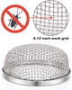 Kohree Flying Insect Screen Bug Screen RV Furnace Vent Cover Replacement RV Camper Heater Exhaust Screen Cover, 2 Packs 2.8 Inch Stainless Steel Mesh Screen with Installation Tool