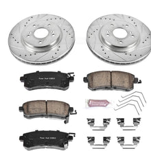 Power Stop K5432 Front Brake Kit with Drilled/Slotted Brake Rotors and Z23 Evolution Ceramic Brake Pads
